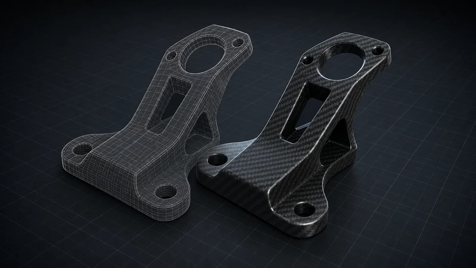 Carbon fiber component from CAD model to finished part