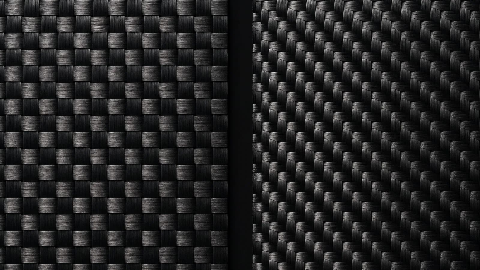 Twill and plain weave carbon fiber textures