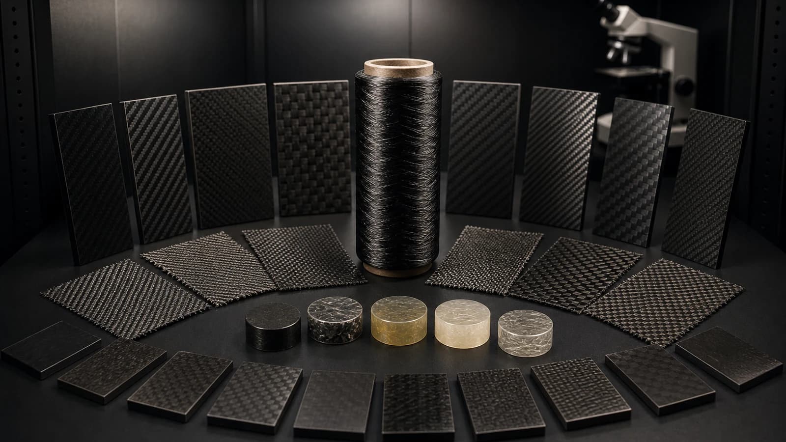 Carbon fiber material reference library